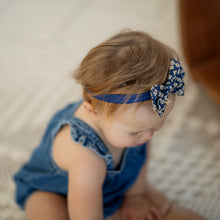 Load image into Gallery viewer, Floral Denim Baby Band - Denim
