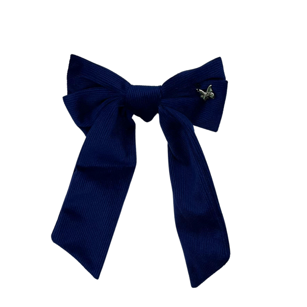 Velvet Medium Clip - Navy